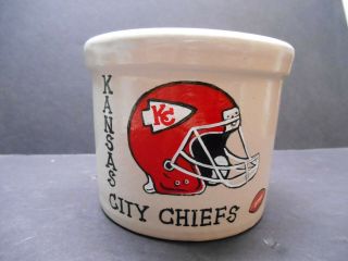 Robinson Ransbottom Pottery R.  R.  P.  Co 1pt.  Crock Hand Panted Kansas City Chiefs