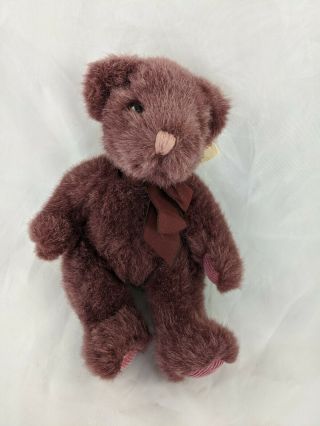 Russ Bears From The Past Teddy Bear Plush 7.  5 " Plum Stuffed Animal Toy