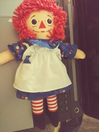 1996 Hasbro Raggedy Ann By Johnny Gruelle Stuffed Plush Doll Toy 13 "