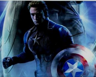 Chris Evans Captain America Avengers 8x10 Photo Signed Autographed
