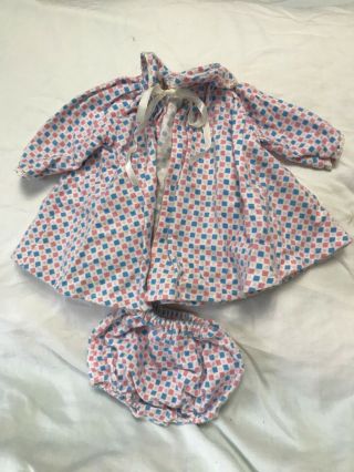 Vintage Soft Flannel Pajama Set Jammies For Tiny Tears And Other Baby Dolls 16 "