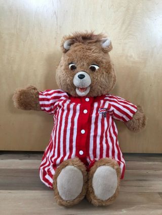 Vintage Teddy Ruxpin Bear With Summertime Tape