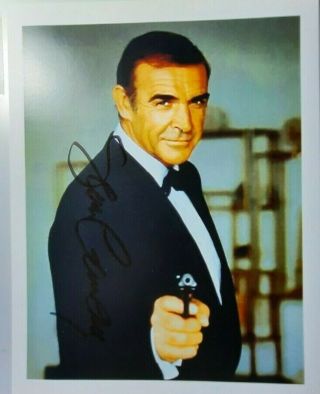 Sean Connery " James Bond 007 " Authentic Autograph 8x10 Photo