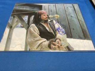 Johnny Depp Captain Jack Sparrow 8 X 10 Signed Autograph With