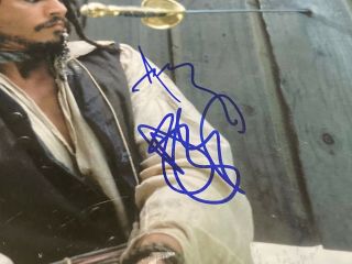 Johnny Depp Captain Jack Sparrow 8 X 10 Signed Autograph with 2