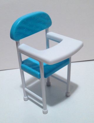 Barbie Doll Size Small Baby High Chair 4.  75 " High