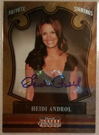 2011 Americana Heidi Androl Auto Private Signings The Apprentice Strikeforce /59