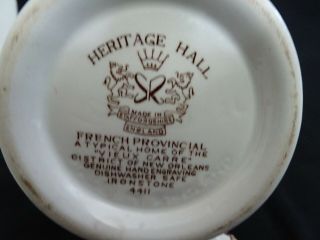 Vintage Heritage Hall Coffee Pot & Lid French Provincial Ironstone 4411 2