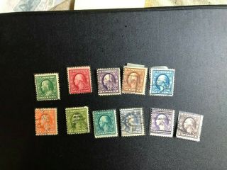 Us Stamp Scott 331 - 342 Complete Set And 1 Stamp Mhog,  Scv 154.  50 C2074