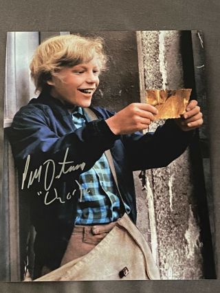 Peter Ostrum Willy Wonka And The Chocolate Factory Signed Charlie 8x10 Photo
