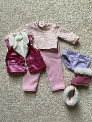 Authentic American Girl Of Today Doll Clothes 2002 Ski Trip Outfit - Retired