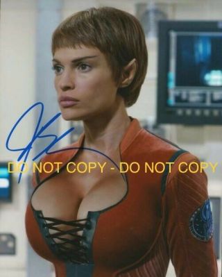 Jolene Blalock,  T’pol,  Star Trek Enterprise,  Hand Signed 8x10 Photo W/coa