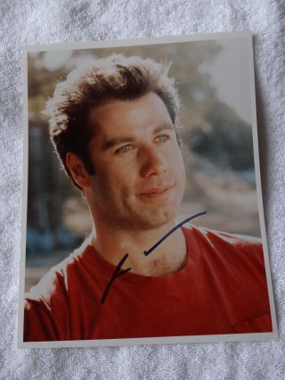 John Travolta Signed Autographed 8x10 Photo /