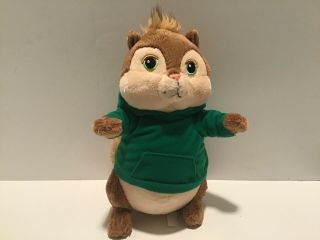 9” Build A Bear Theodore Plush Alvin And The Chipmunks Green Hoodie