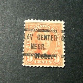 Us Stamp Scott 678 Nebr.  Overprint - Jefferson 1929 H84