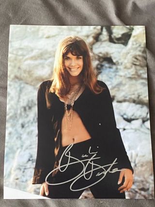 Barbi Benton Sexy Playboy Model Actress Signed 8x10 Photo With