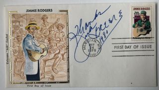 Jack Greene Signed Fdc Grand Ole Opry Country Music Autograph