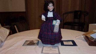 The Ashton - Drake Galleries Handcrafted Porcelain Doll " Jo " 2227 - C W/