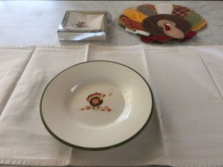 Pottery Barn Kids Thanksgiving Set.  Plates/placemats/napkins/tablecloth/runner.