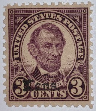 Travelstamps: 1929 Us Stamp Scott 661 Kansas Overprint Lincoln 3c Mnh Moglh