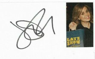 Jenna Fischer Signed 3x5 Index Card " The Office "