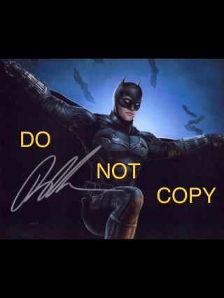 Robert Pattinson,  The Batman,  Hand Signed 8x10 Photo W/coa