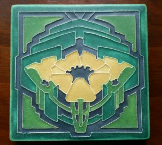Motawi Tileworks Pottery Art Tile 6 " X6 " Arts And Crafts Michigan Usa