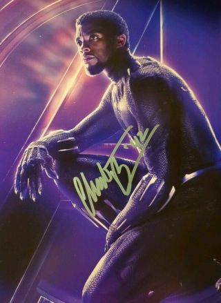 Chadwick Boseman Autographed Signed 8x10 Photo (black Panther) Reprint