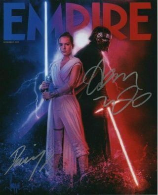 Daisy Ridley / Adam Driver Autographed Signed 8x10 Photo (star Wars) Reprint