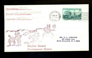 Us Space Cover Nuclear Rocket Development Nevada Test Site Mercury Nv 5/26/1966
