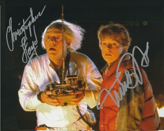 Michael J Fox / Lloyd Autographed Signed 8x10 Photo (back To The Future) Reprint