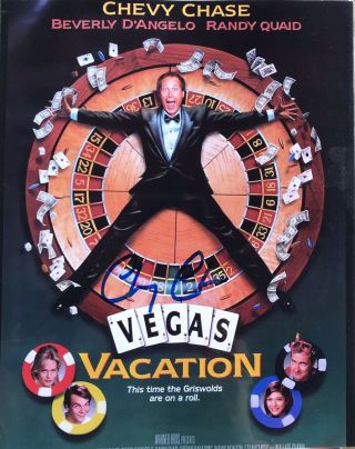 Chevy Chase Vegas Vacation Signed Autograph 8x10 Color Photo
