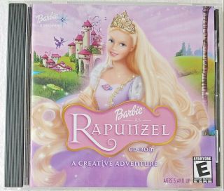 Barbie As Rapunzel - Pc Game - A Creative Adventure - Cd Rom