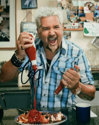 Guy Fieri Autographed Signed 8x10 Photo (guys Grocery Games) Reprint
