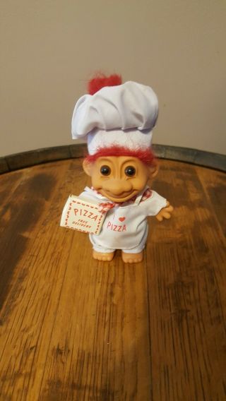 Russ Troll Doll 5 Inch I Love Pizza With Chef’s Hat