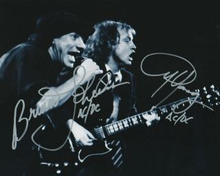 Angus Young / Brian Johnson Autographed Signed 8x10 Photo (ac Dc) Reprint