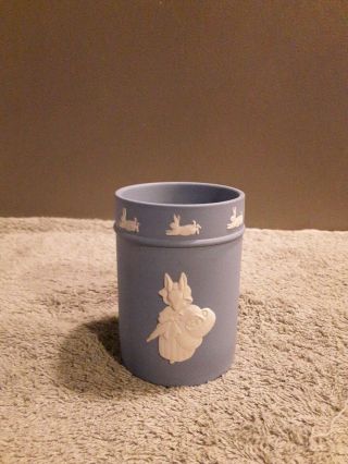 Wedgwood Jasperware Peter Rabbit Spill Vase Blue