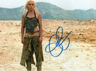 Emilia Clarke Autographed Signed 8x10 Photo (game Of Thrones) Reprint