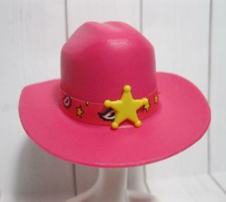 Barbie Doll Cowboy Western Cowgirl Clothes - Pink Star Cowgirl Rodeo Hat