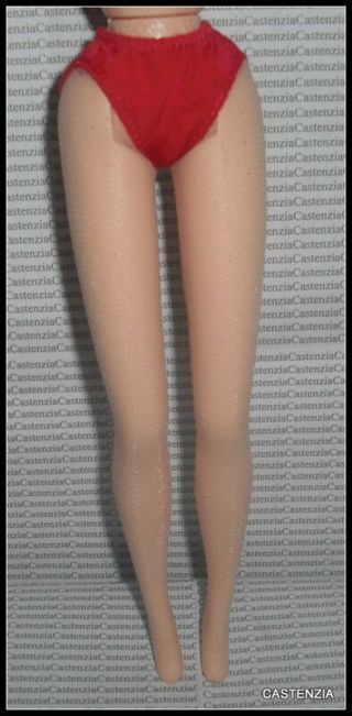 Lingerie Barbie Doll Monroe Red Built In Panties Shimmery Pantyhose Stockings