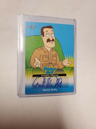 Patrick Duffy Leaf Family Guy Cartoon Autograph Signed Collectible Trading Card