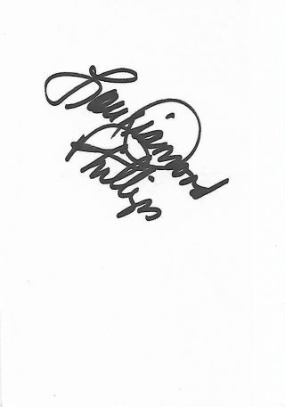 Lou Diamond Phillips Signed Index Card Actor La Bamba Young Guns