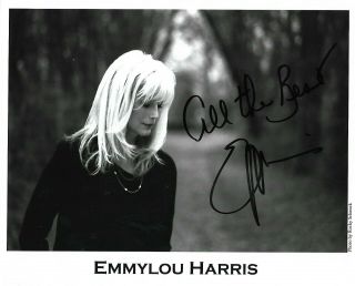 Emmylou Harris Signed Autographed 8x10 Photo Country Hall Of Fame