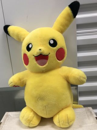 2016 Build - A - Bear Pokemon Pikachu 18 " Stuffed Plush Doll Nintendo Bab