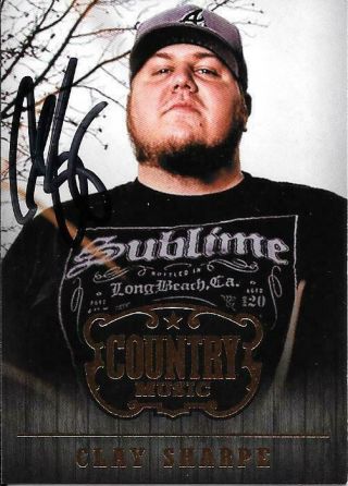 Clay Sharpe The Lacs Country Music Autographed / Signed Card