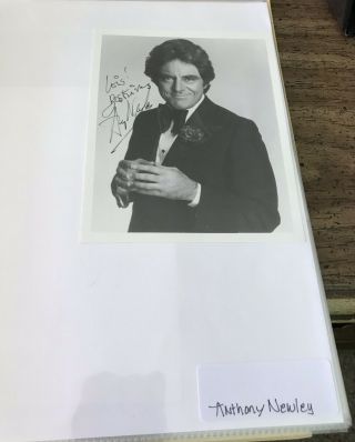Anthony Newley Willy Wonka Oliver Twist Autograph Hand Signed 4x6 Photo