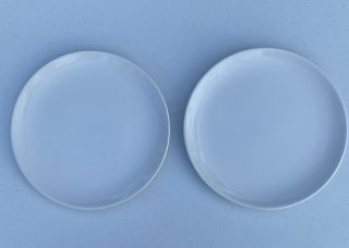 Ikea White Glossy 155 - 41 Dinner Plates Set Of 2 No Trim Made In Portugal