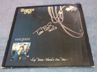 Tom Bailey Signed Autographed Thompson Twins Lay Your Hands On Me Album Lp