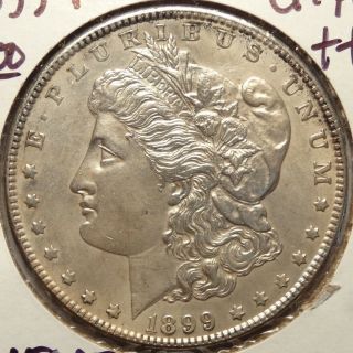 1899 - P Morgan Silver Dollar,  Very Choice Au,  0717 - 09 Bargain
