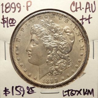 1899 - P Morgan Silver Dollar,  Very Choice AU,  0717 - 09 BARGAIN 3